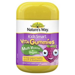 Kẹo vitamin cho bé Nature's Way Kids Smart Vita Gummies Multi Vitamin & Vegies