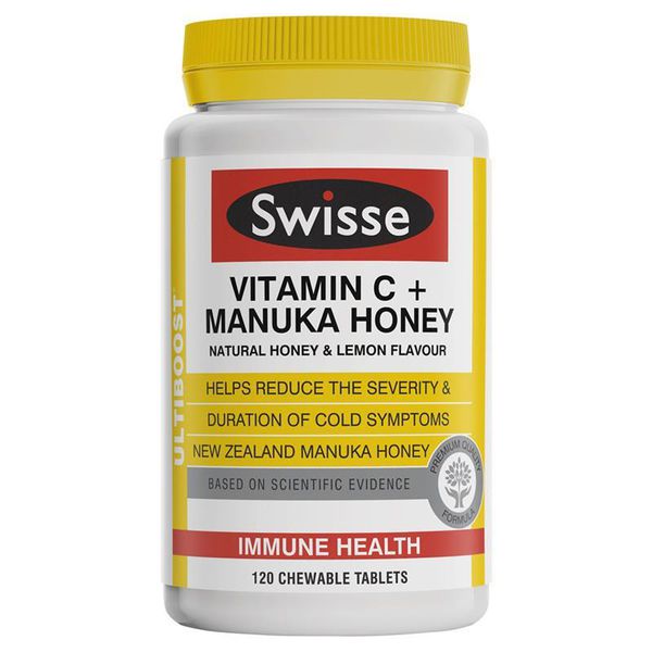 Hỗ trợ hệ miễn dịch Swisse Ultiboost Vitamin C + Manuka Honey